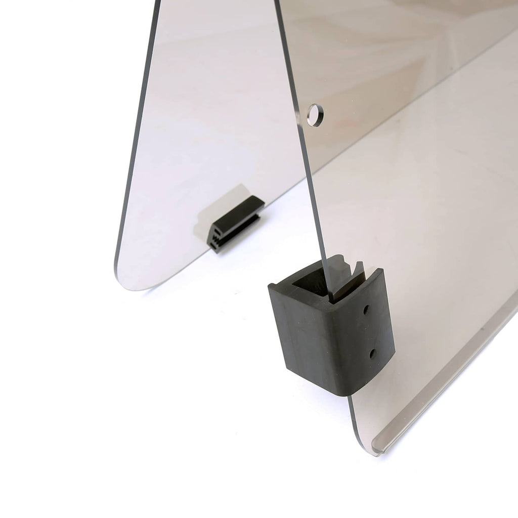 Tinted folding windshield with black mounting brackets for Yamaha G22 golf cart