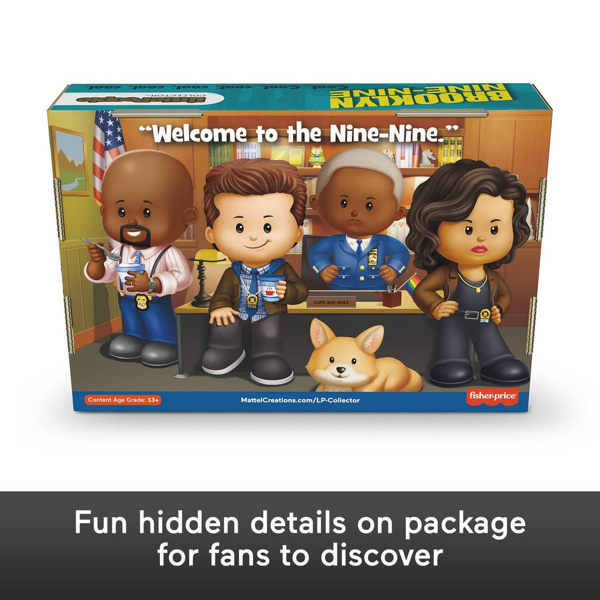 Brooklyn Nine-Nine Little People Collector box showing four character figures