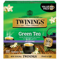 Twinings Green Tea Jasmine value pack, 100 tea bags in green box