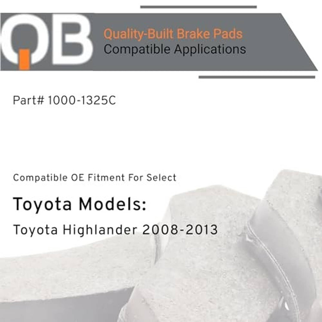 Rear brake pad compatibility graphic with light gray pad shapes and text layout