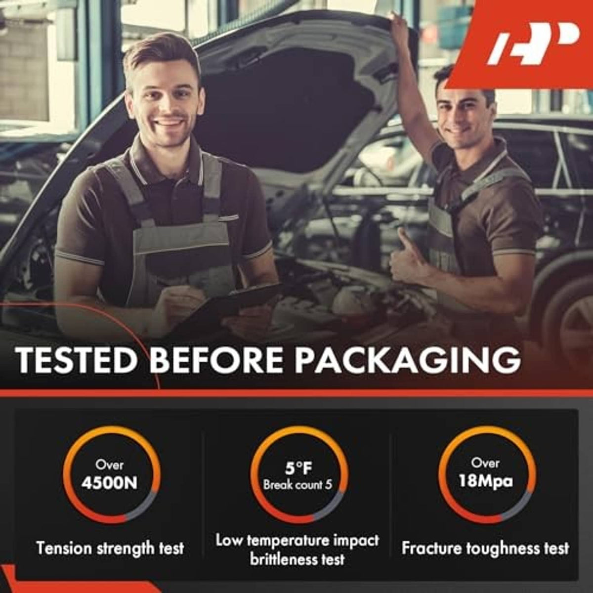 Vehicle technicians performing pre-packaging inspection for parking brake cable assembly