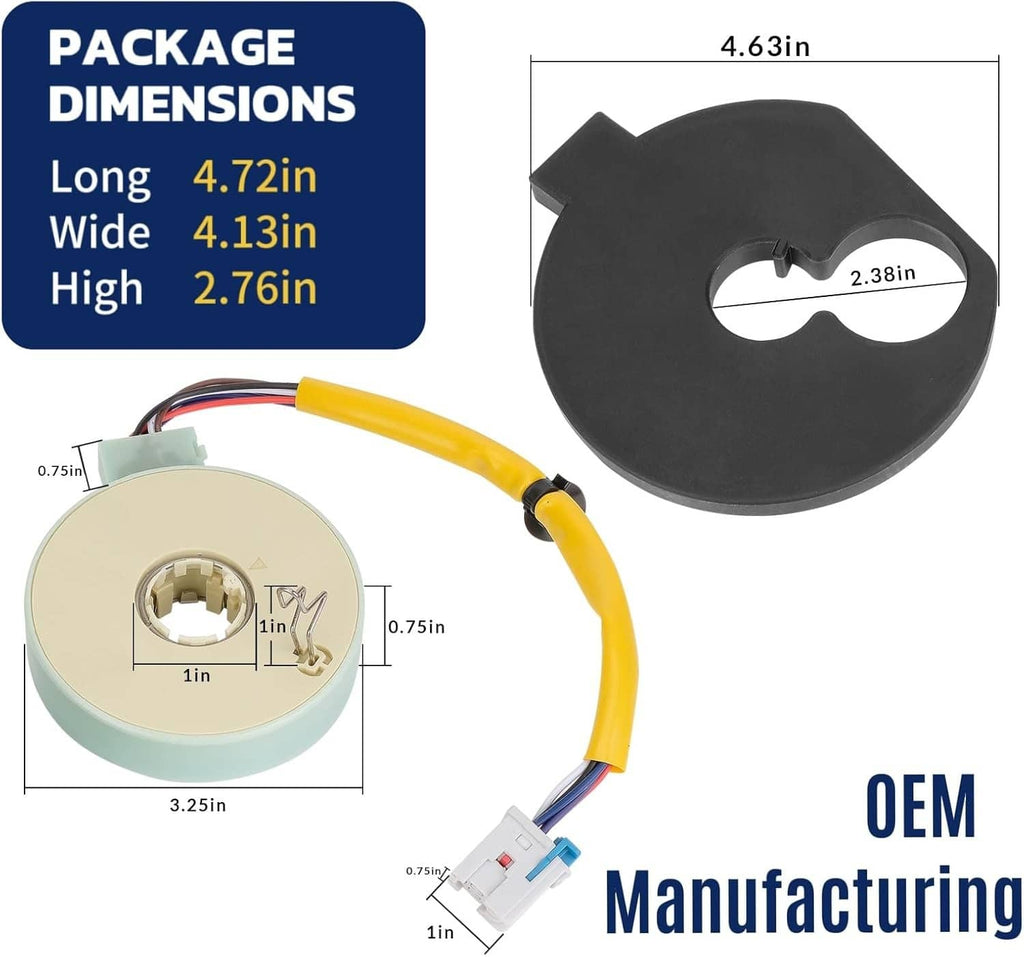 Power steering torque sensor set with round sensor ring and black retainer housing