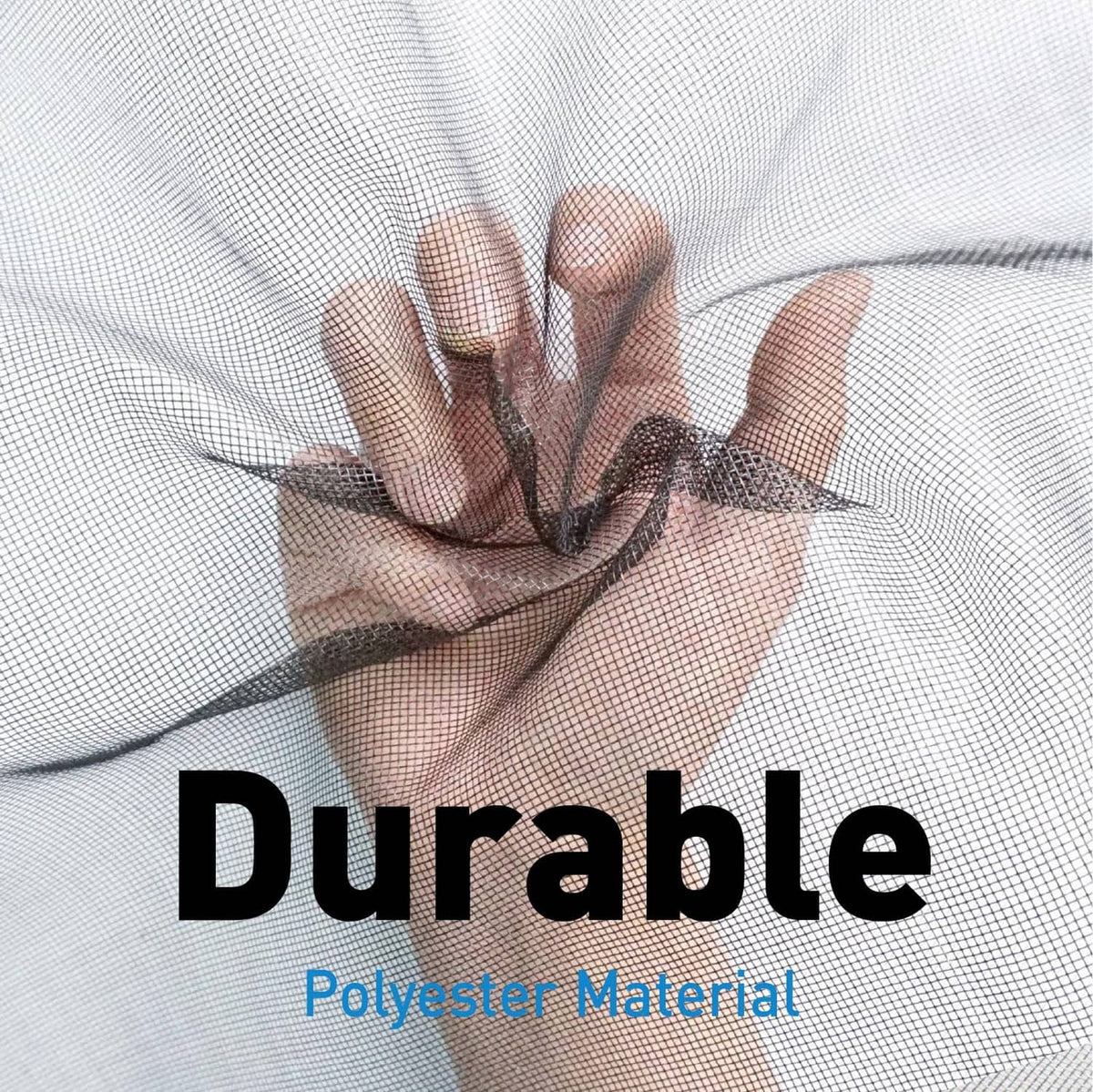 Durable black polyester window screen mesh