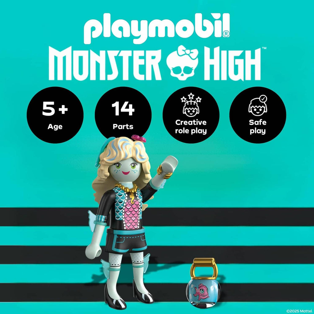 Playmobil Monster High Lagoona Blue character figure with small water bag accessory