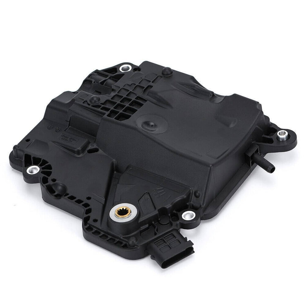 Black intelligent servo module with latch tabs, gold pin, and multi-connector port