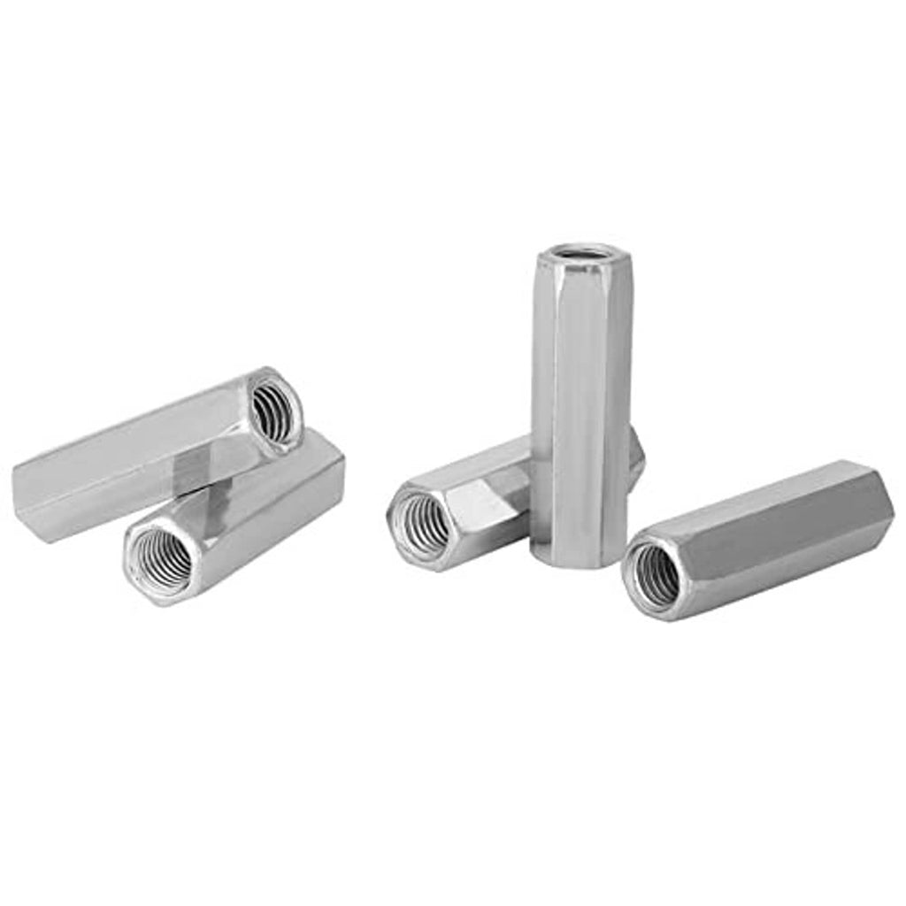 Five-piece set of long hex connecting nuts with M10 internal threads