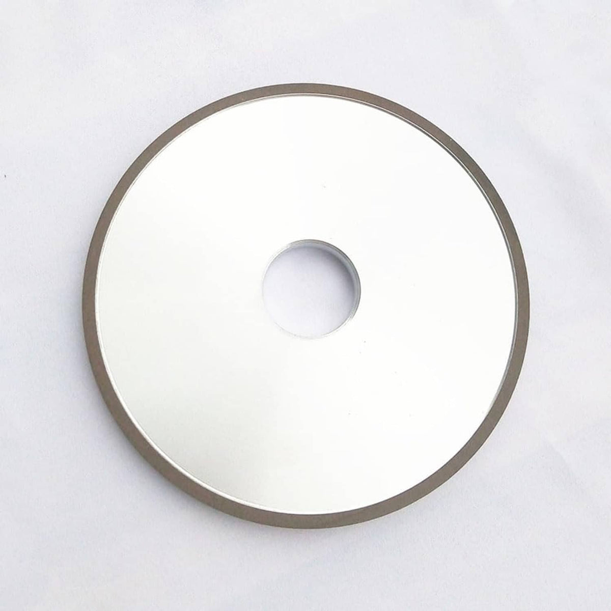 Diamond grinding wheel front face, 6-inch flat disc with center bore
