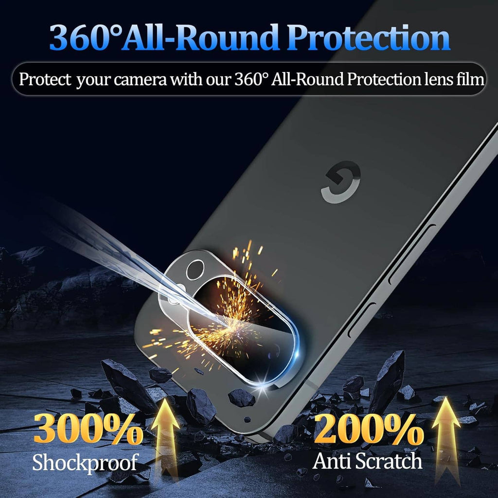 All-round clear camera lens protector film on phone rear camera, scratch-resistant