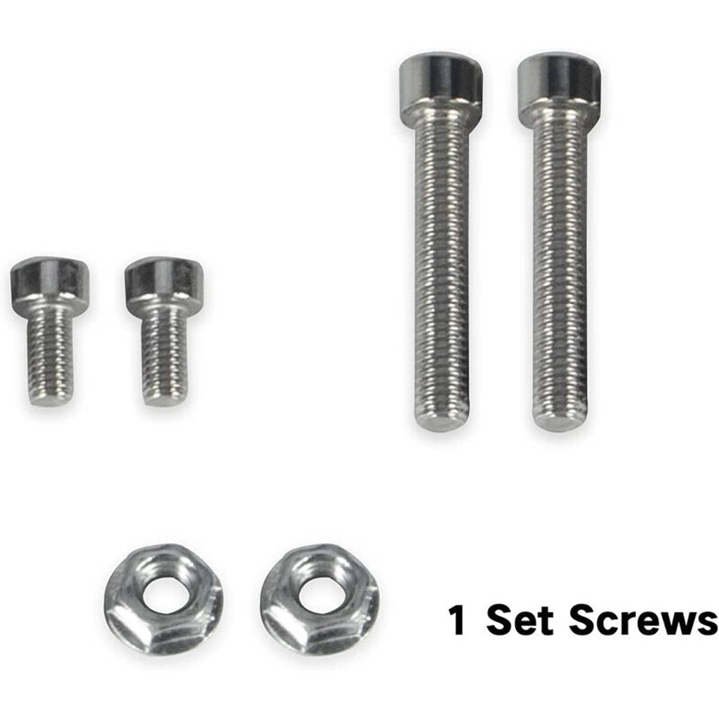 Throttle body mounting screws and washers, silver metal hardware set