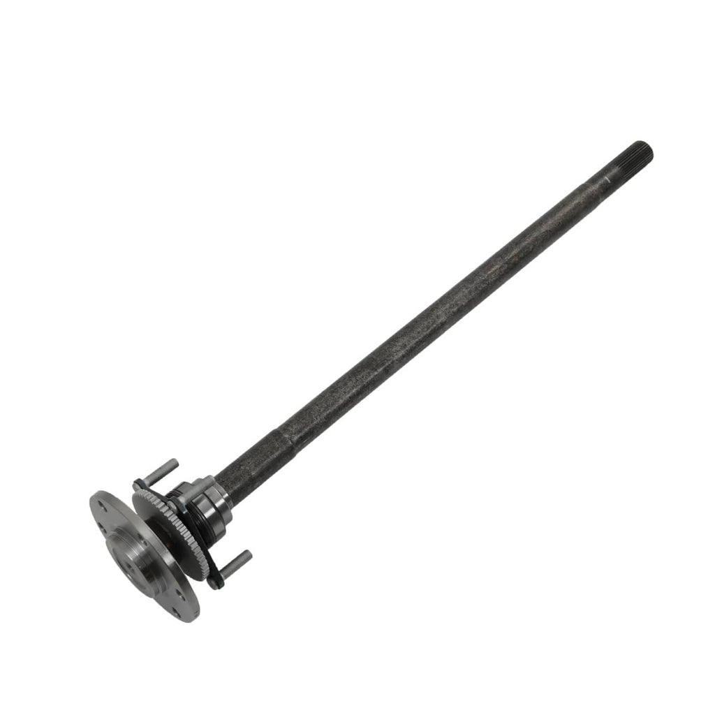 Rear axle shaft with left-side flange hub and bearing