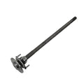 Rear axle shaft with left-side flange hub and bearing