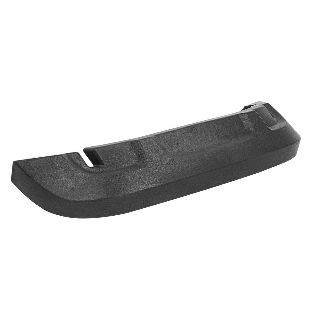 Black hood pivot bracket with textured finish and top ridge detailing