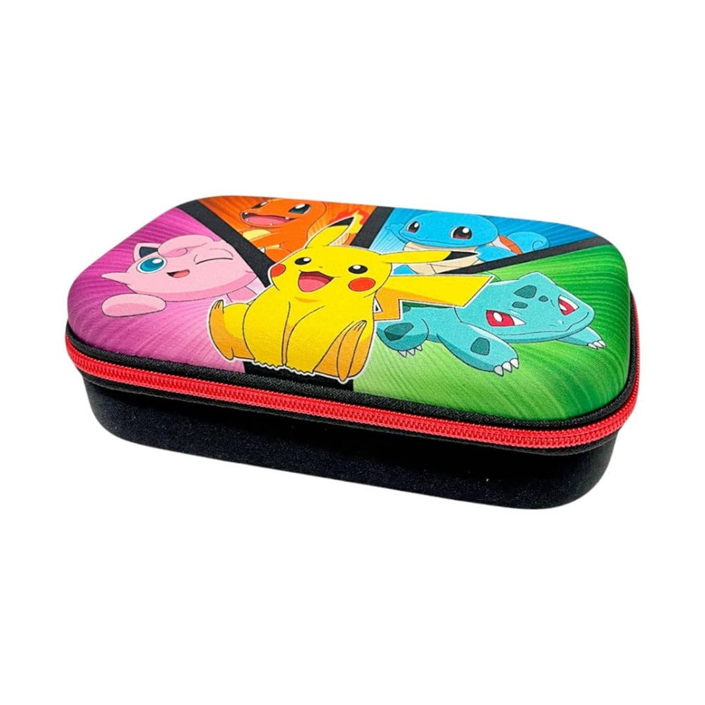 Pokémon pencil case with zipper and multicolor character print