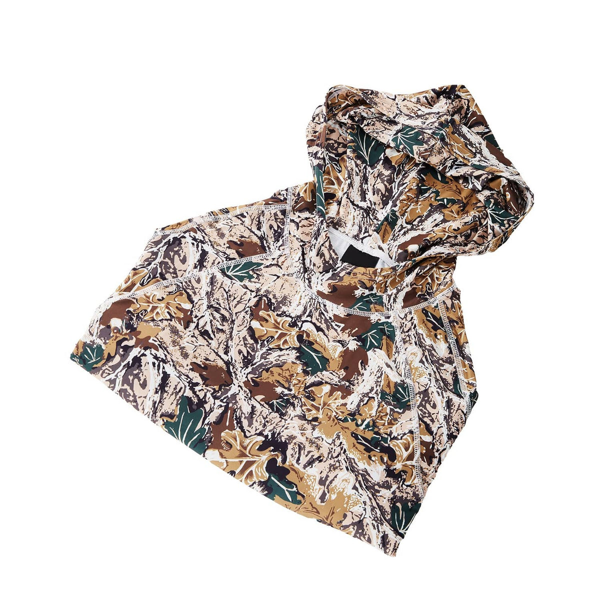 Men's pullover camo hoodie with hood, long sleeves, multicolor print