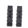 Car power seat control switch, dark gray panel with knob buttons and side terminals