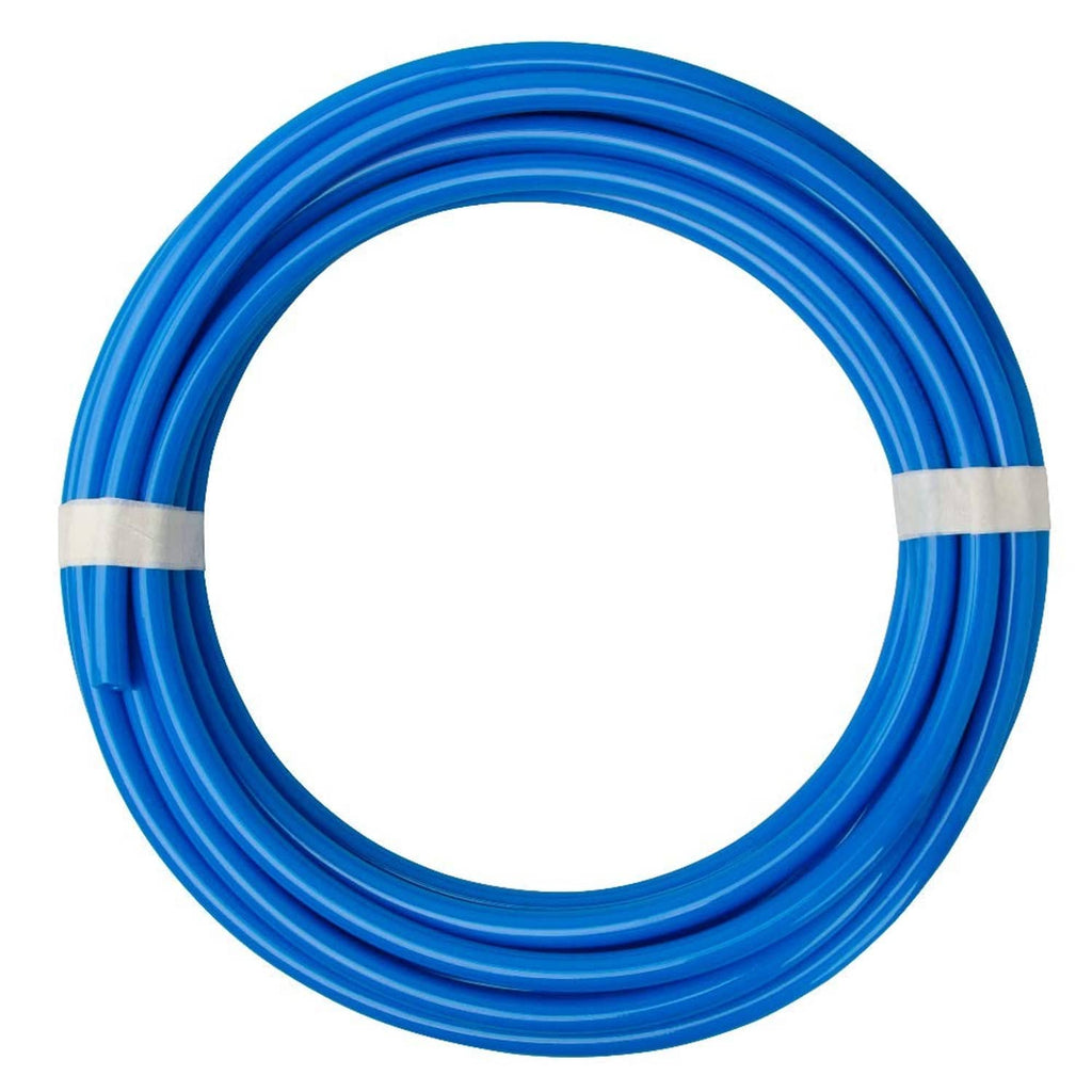 Quickun 1/8-inch OD blue polyurethane pneumatic tubing, coiled roll