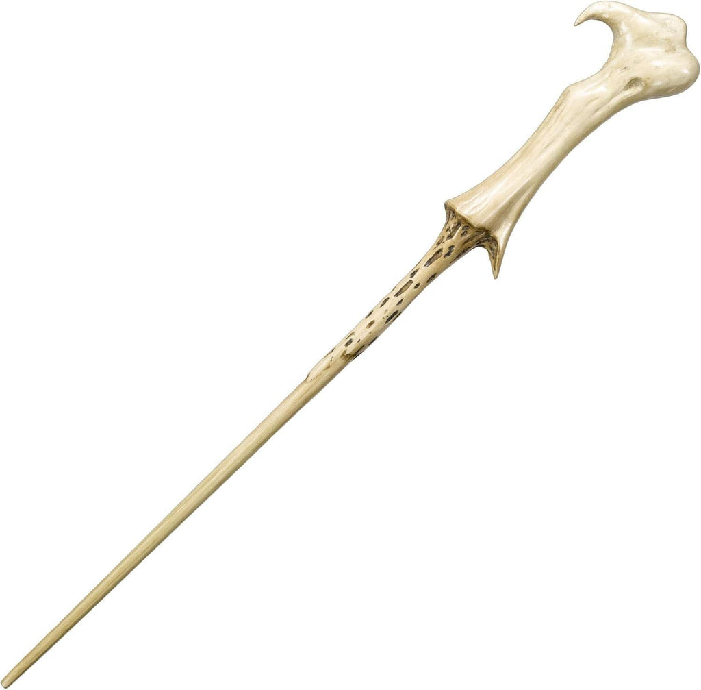 Voldemort-style wand with pale carved handle and pointed tip