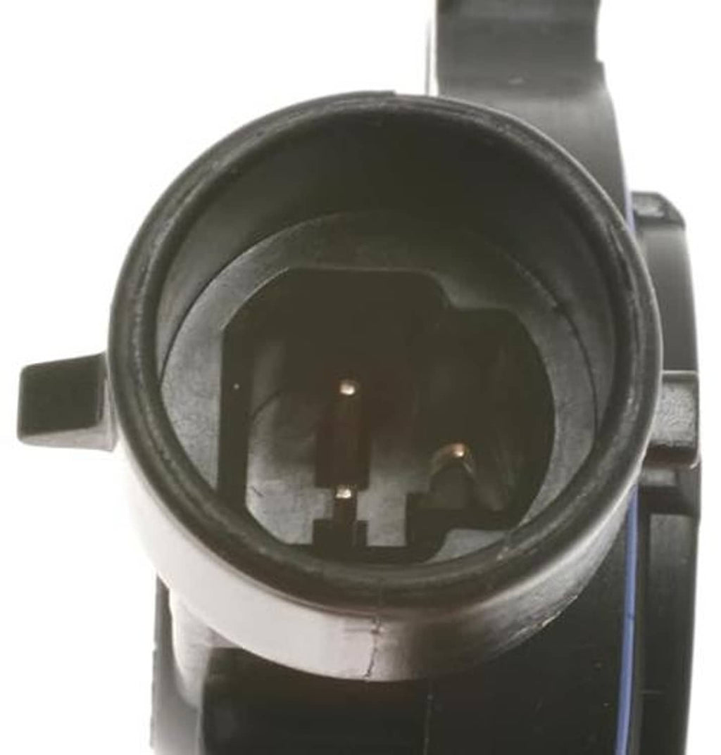 Throttle position sensor connector end, circular socket with two metal pins