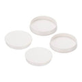 4-pack white PVC pipe end caps, round plug couplings for furniture pipe ends