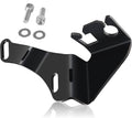 Black throttle cable bracket kit with mounting bolts and washers, intake manifold accessory.