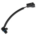 Crankshaft position sensor with black wiring and blue-ring connector