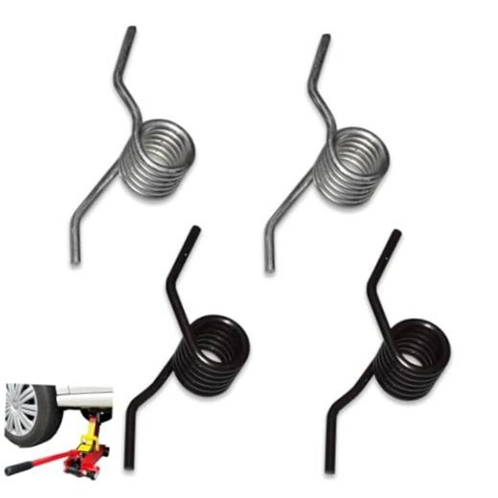 Hydraulic car jack spring replacement set: metal U-handles with gray and black coil springs