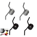 Hydraulic car jack spring replacement set: metal U-handles with gray and black coil springs