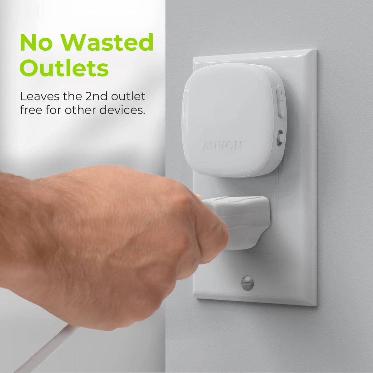 RivetOak AUVON 4 X Plug-in LED Backlit Night Light with Motion & Dusk to A Warm White