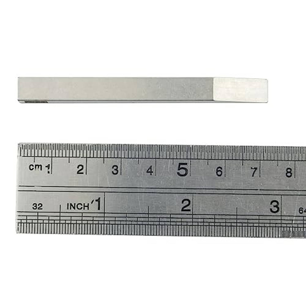 Mini prybar shown with a ruler for size comparison