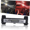Universal roll bar mount LED light with clear lens and black fabric straps