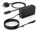 Black laptop power charger adapter with AC plug, connector cable, and charging brick