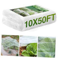 Garden mesh netting barrier roll, white packaging with green '10x50FT' label