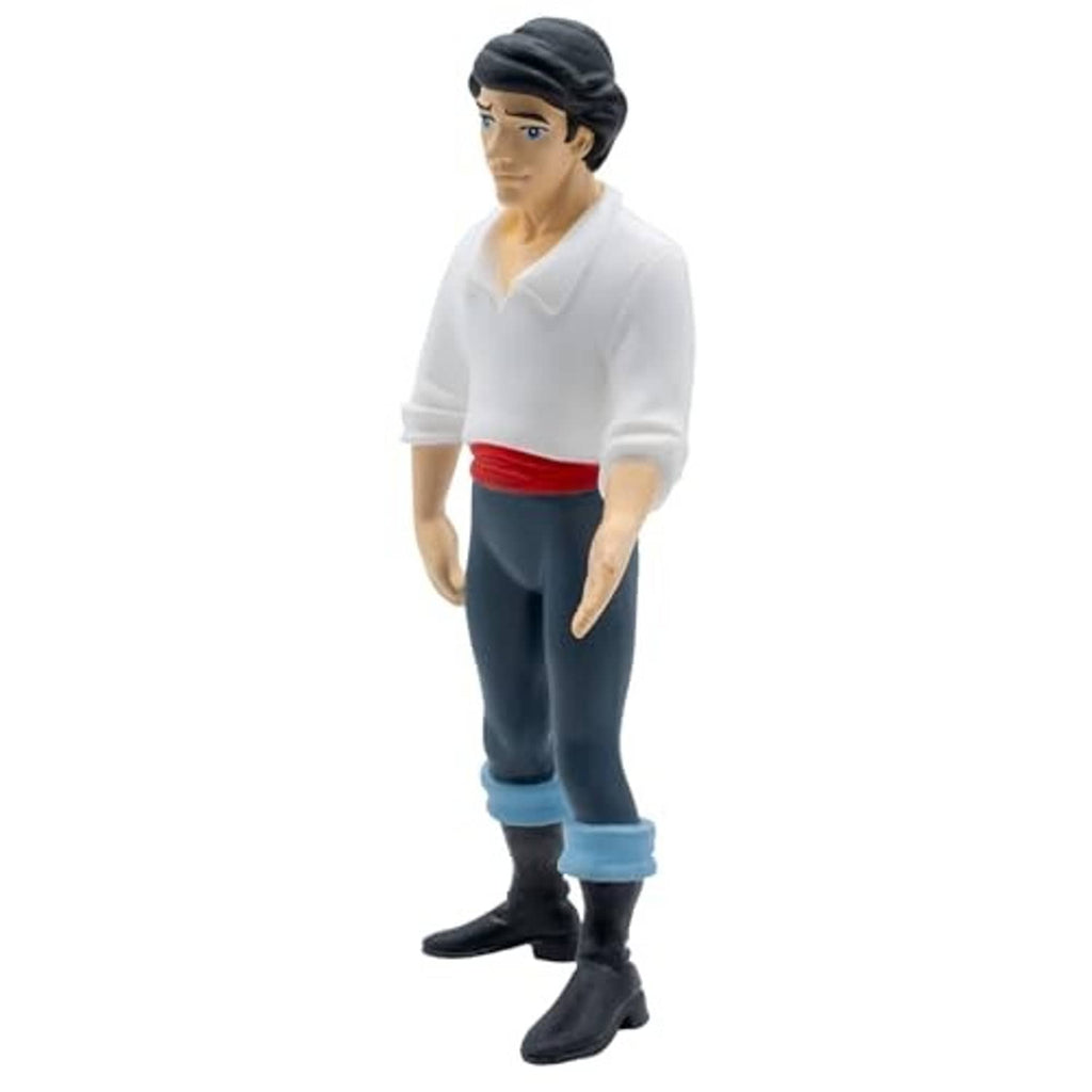 Hand-painted toy figure in white shirt, red sash, dark pants with blue cuffs
