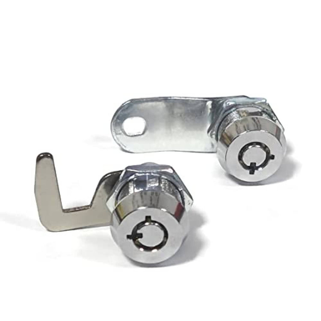 Toolbox tubular cam locks, keyed alike, with cam brackets and visible key cylinders