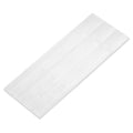 Silver square aluminum flat bar, brushed rectangular metal strip with square edges.