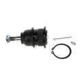 Front upper suspension ball joint with black rubber boot and metal stud
