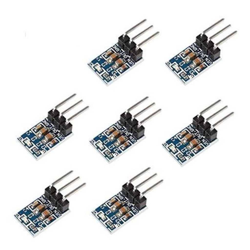 3.3V DC-DC buck converter modules, 3-pin boards (7 pack) with blue PCBs