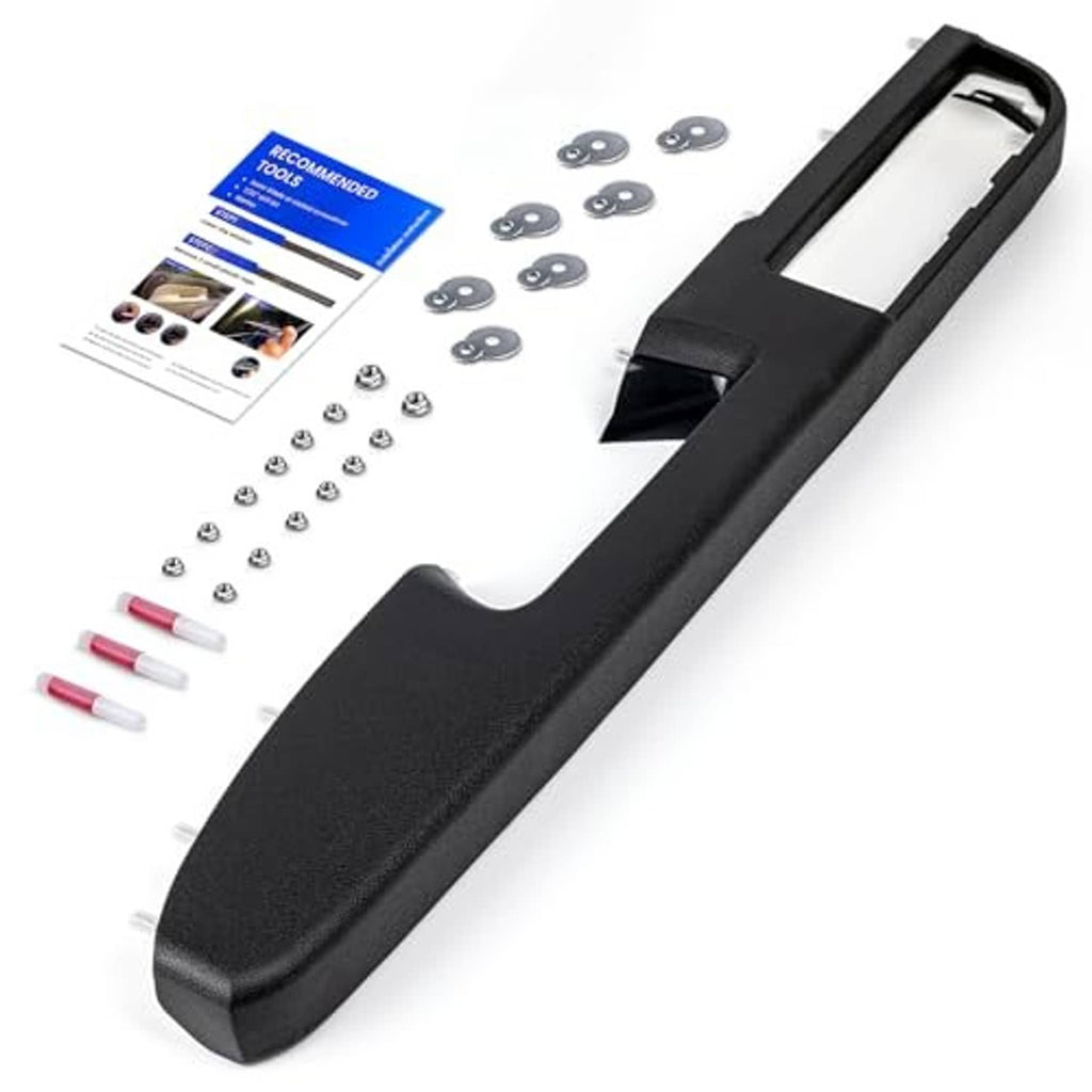 Black front left armrest repair kit with armrest cover and included hardware for repair