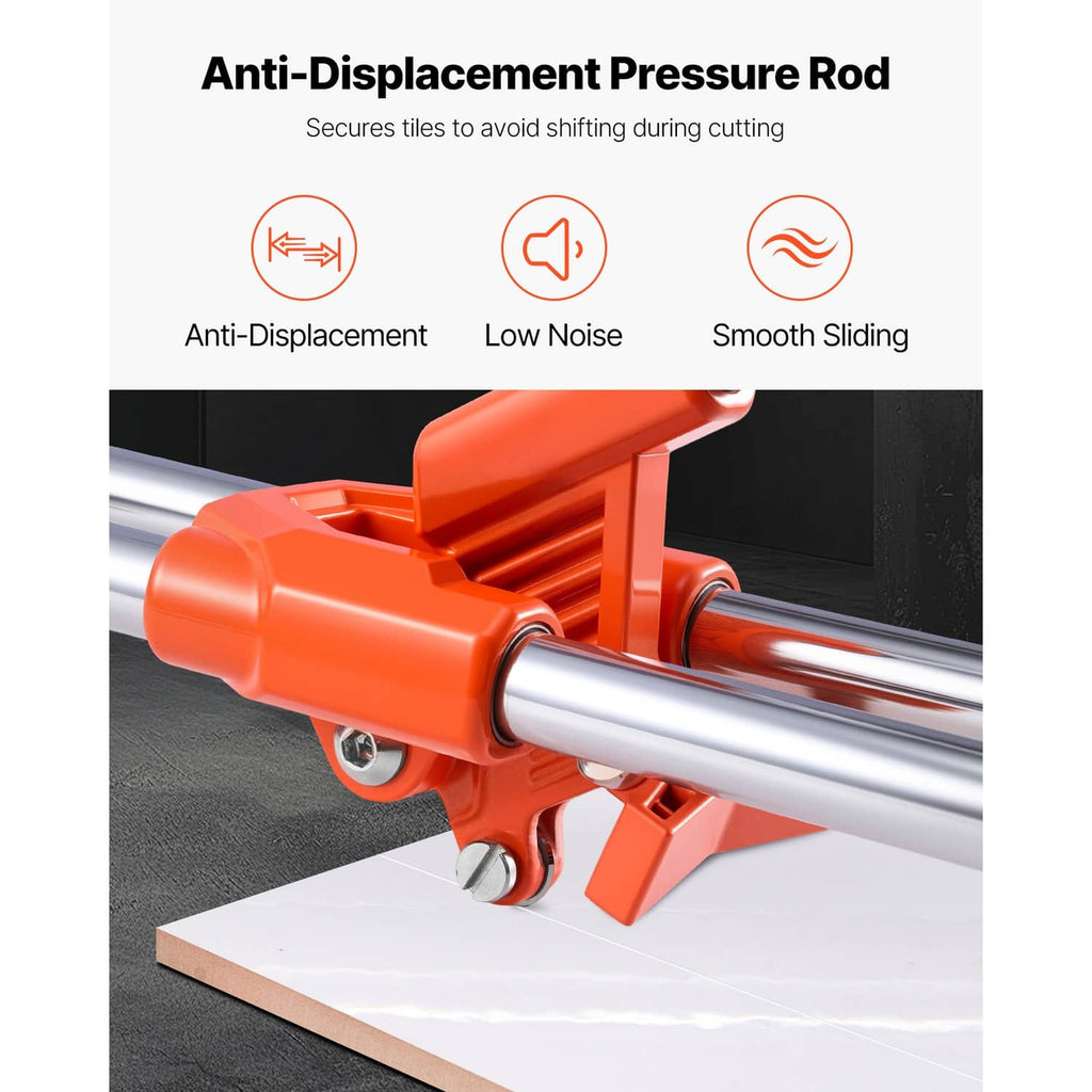 Uimoso manual tile cutter pressure rod assembly on silver guide rails