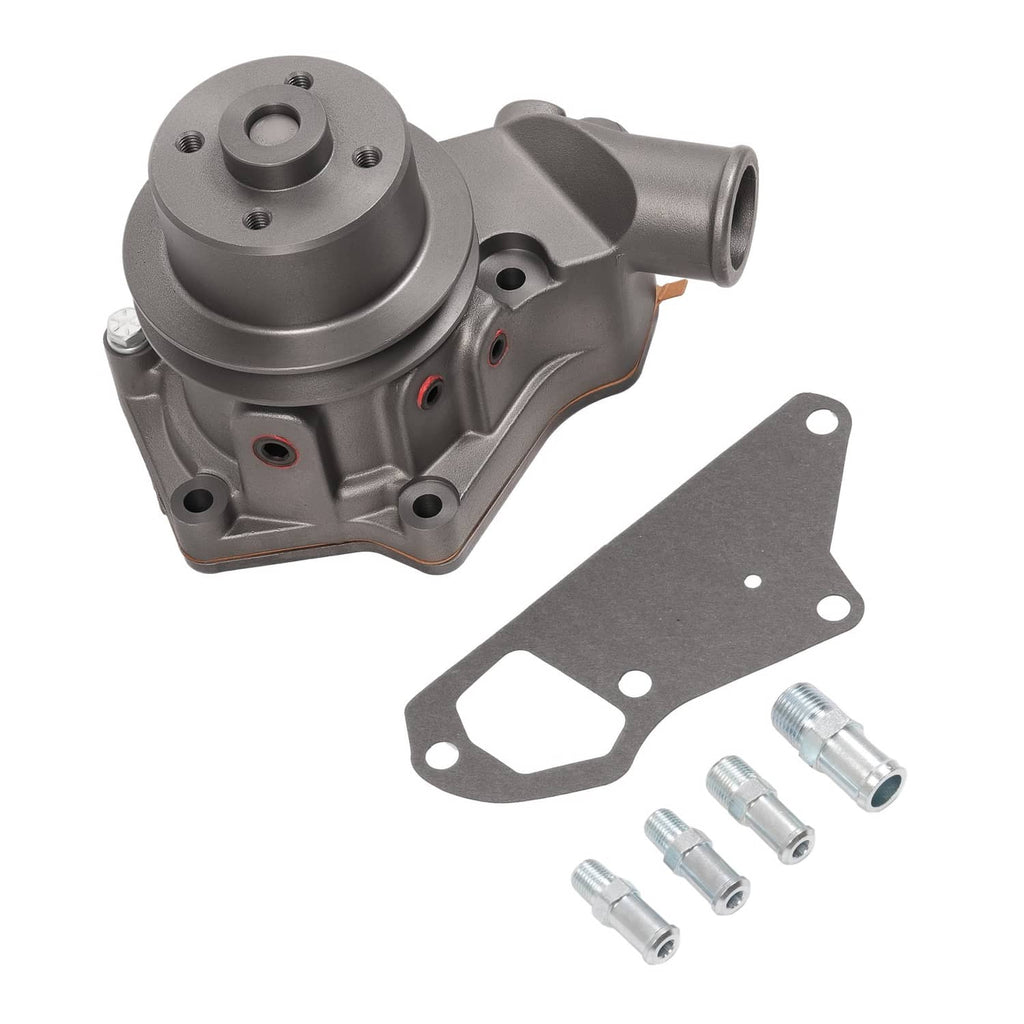 Water pump assembly kit with gasket and hardware, including bolts and fittings