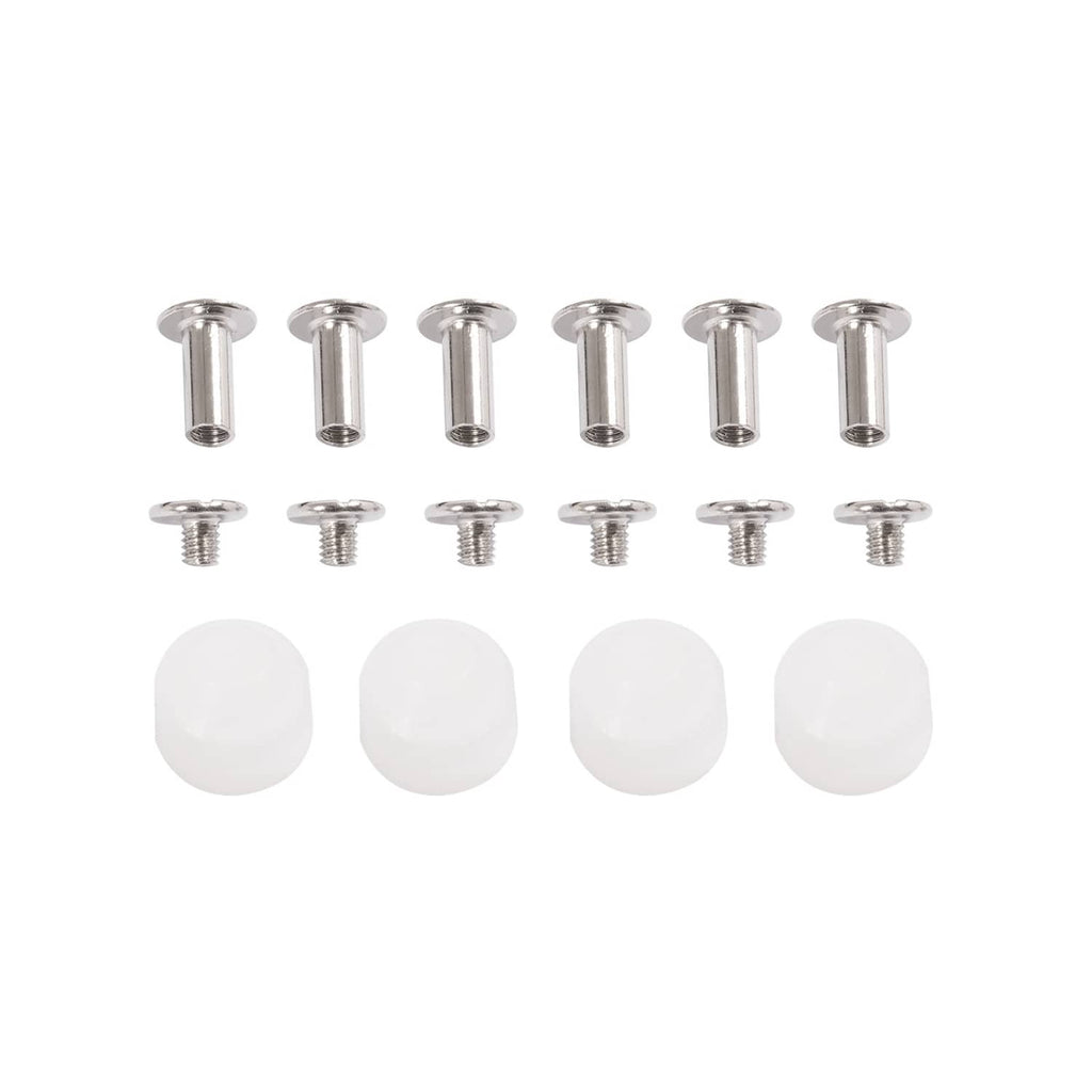 Assorted windshield screws and white plastic caps/grommets set