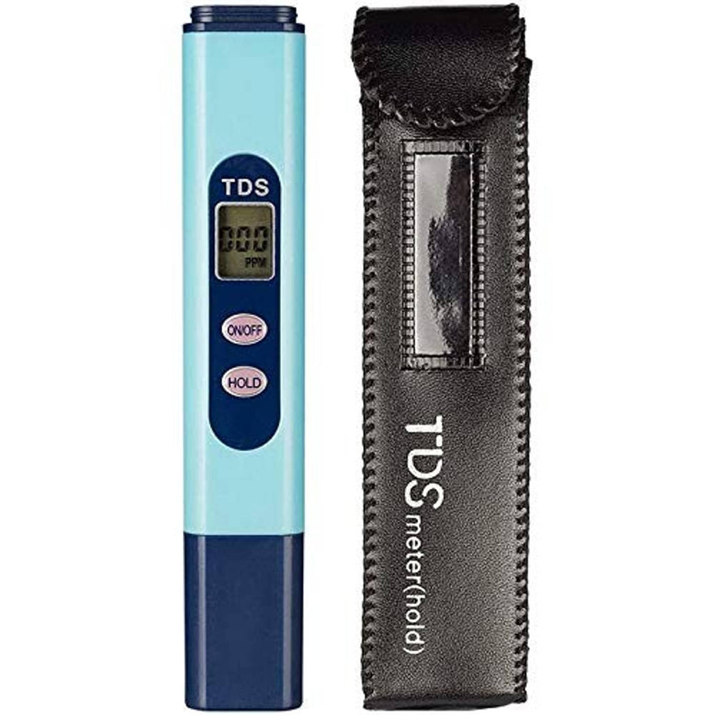 Digital TDS salinity tester with LCD screen and ON/OFF and HOLD buttons