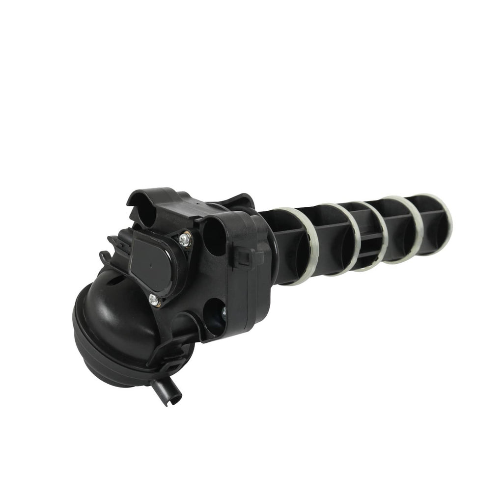 Rotary intake valve assembly with black side mount and multi-segment actuator section
