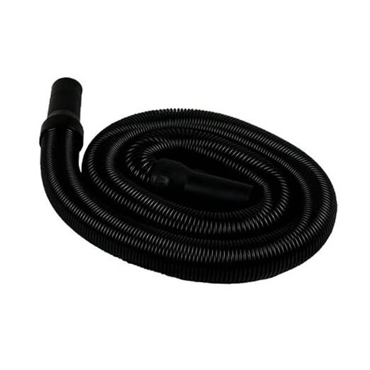 Black stretch hose, coiled 6 ft, with end fitting and nozzle