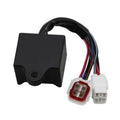 Black CDI ignition control box with black wire and white dual connectors