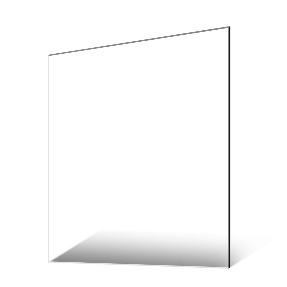 Clear acrylic plexiglass sheet, rectangular panel with visible straight edges