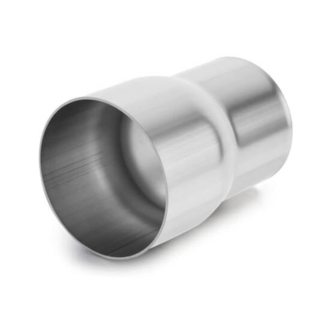 Stainless steel exhaust pipe reducer adapter, silver, 2.5 in OD to 2.75 in ID