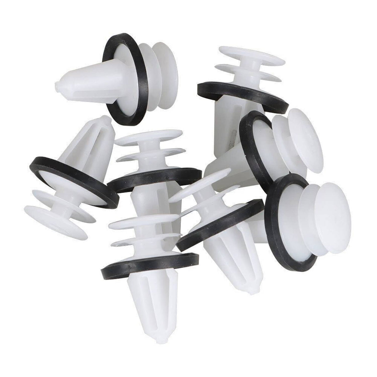 Door handle rebuild kit white plastic push pins with black rubber seals