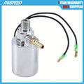 Metal air horn solenoid valve with brass inlet and black wire harness