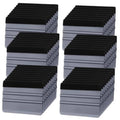 Gray plastic vinyl squeegee set with black felt edges, 4-inch tools (50 pcs)